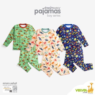 Baju Tidur Bayi Velvet Junior  Pajama Bayi set By Lidyamomnbaby