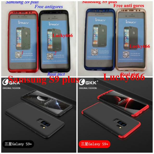 Hard case 360 ipaky free anti gores samsung galaxy s9 plus hardcase samsung s9plus s9plus s9+