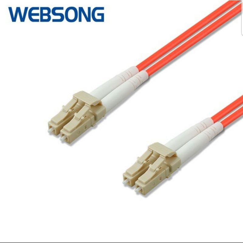 Kabel Fiber Optic Patch Cord LC to LC Multimode Duplex 15M WEBSONG