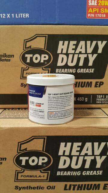 HEAVY DUTY BEARING GREASE / GEMUK /STEMPET TOP 1 / TOP1 / TOP ONE LITHIUM EP 450 GR