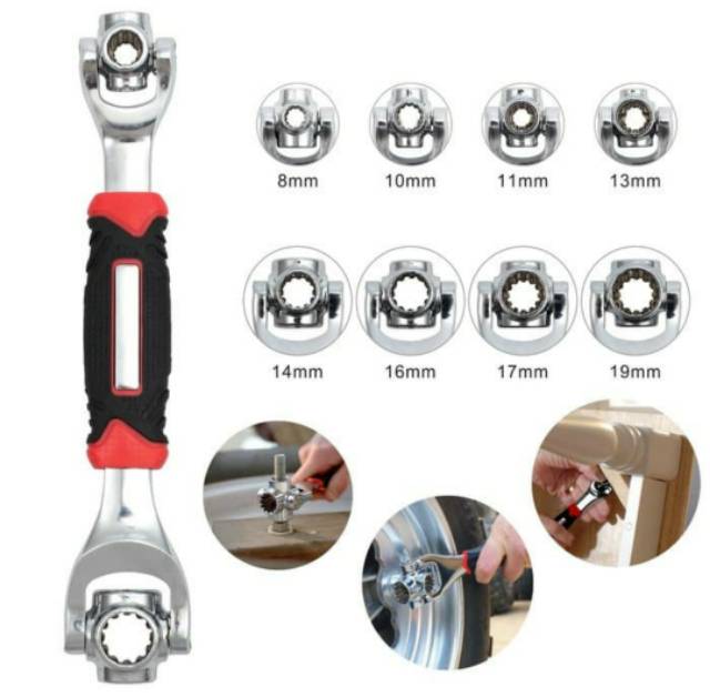 Kunci Pas Multifungsi 48 In 1 Tiger Wrench Kunci Universal Kunci Inggris Kunci Shock 8 In 1