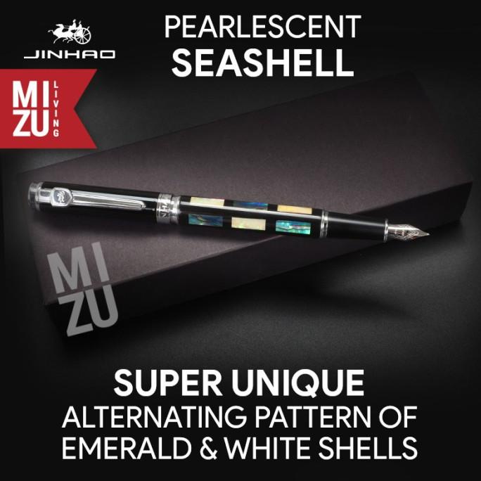 

JINHAO 8802 Raden Seashell Fountain Pen & Roller Ballpoint Special Nib