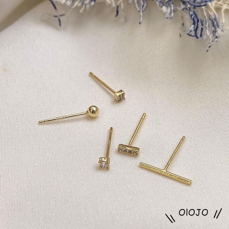 Anting Lima Potong Ukuran Kecil Gaya Elegan Aksesoris Fashion - ol