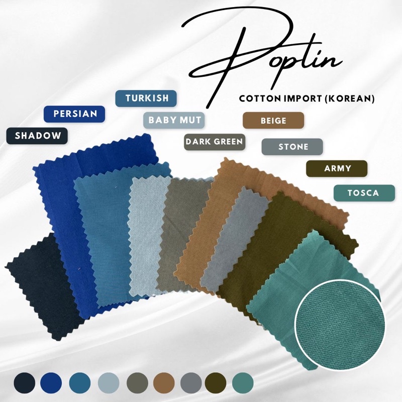 BAHAN KAIN KATUN POPLIN IMPORT (KOREA)