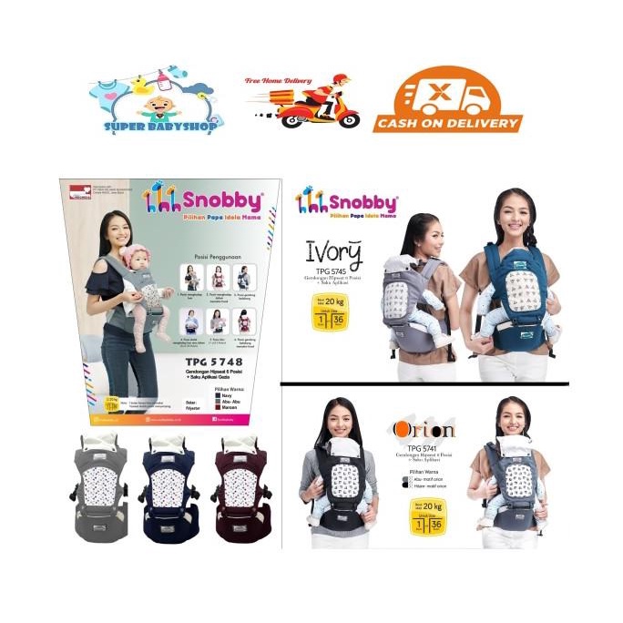 Gendongan Bayi Hipseat Snobby