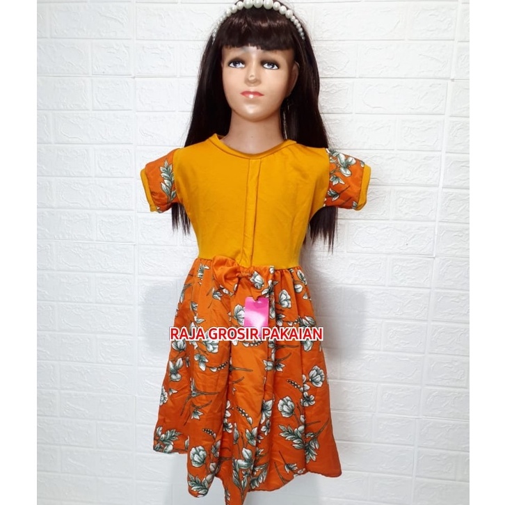 Dress Anak Cantik Karina Umur 1-9 Tahun / Gaun Pita Anak Murah