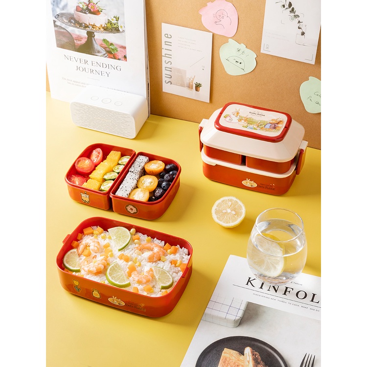 TEMPAT BEKAL ANAK/LUNCH BOX KOTAK MAKAN ANAK LUCU SUSUN 2