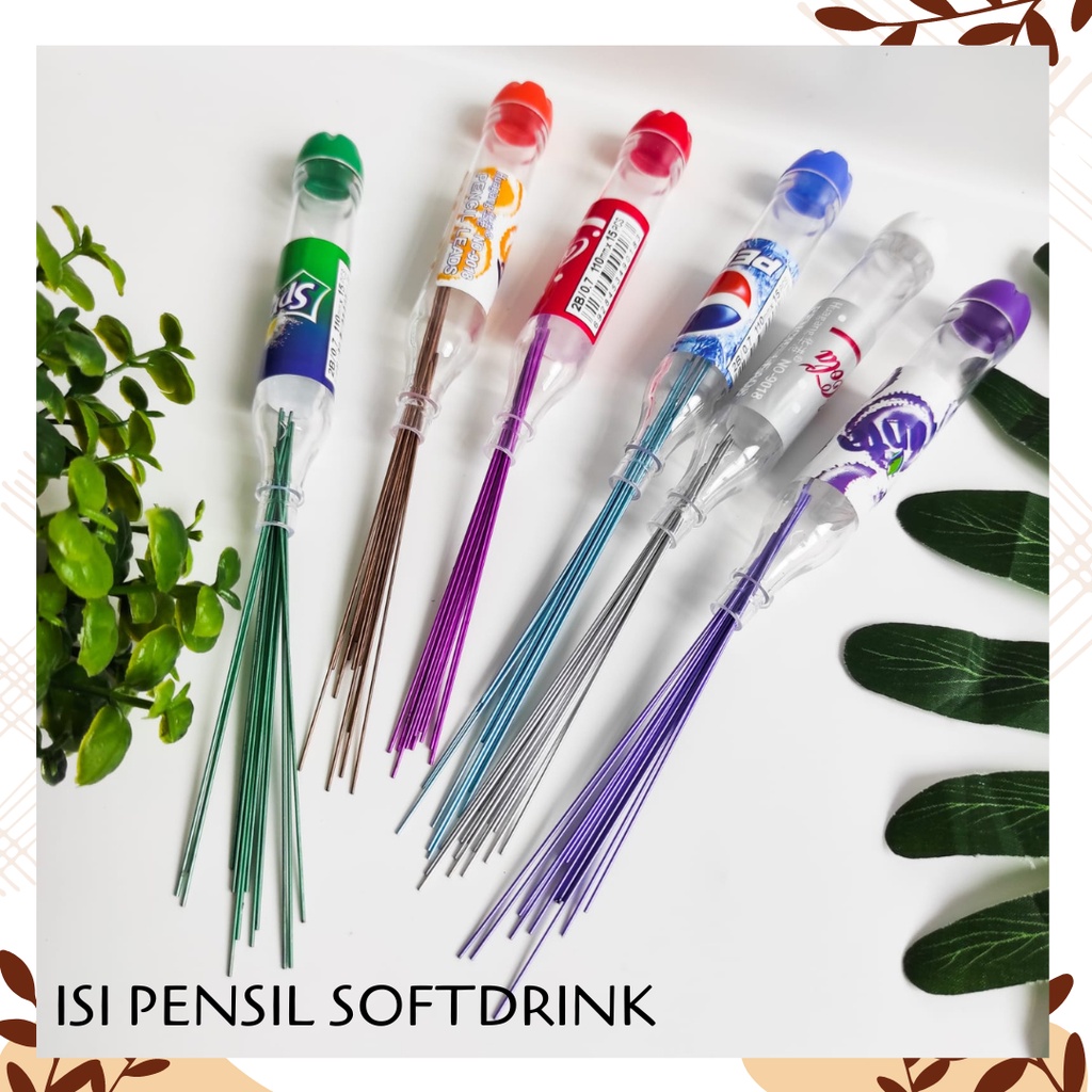 

ISI PENSIL SOFTDRINK REFILL PENCIL ALAT TULIS KANTOR SEKOLAH ANAK ANAK PENSIL CETEK MEKANIK UNIK