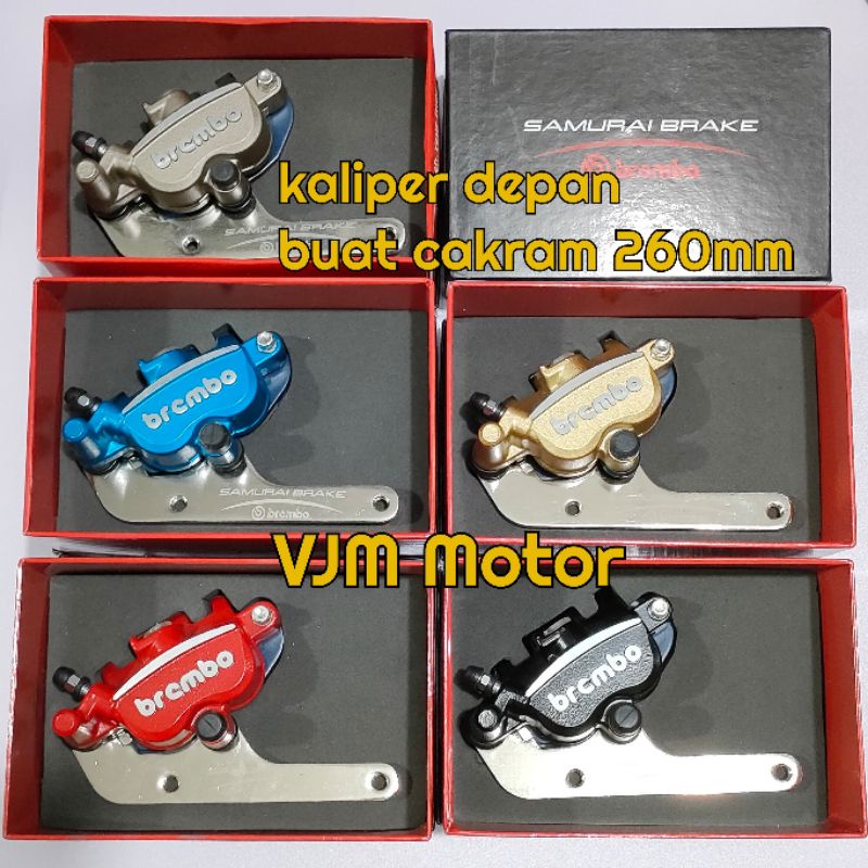 kaliper Beat vario Scoopy 2 piston buat cakram 260mm Beat Vario scoopy new model plug and play brcmbo model Samurai