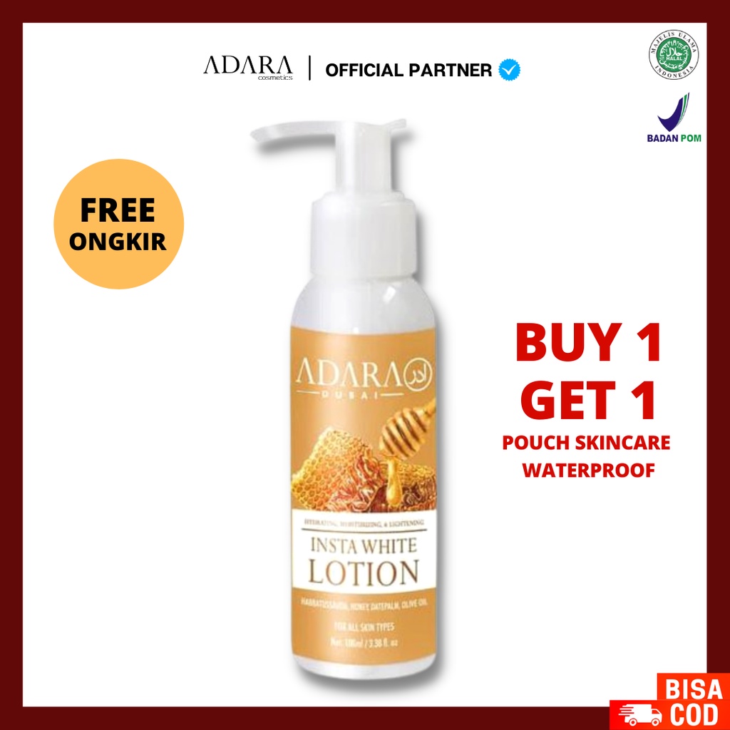 [FREE GIFT] ADARA InstaWhite Hand &amp; Body Lotion 100ml