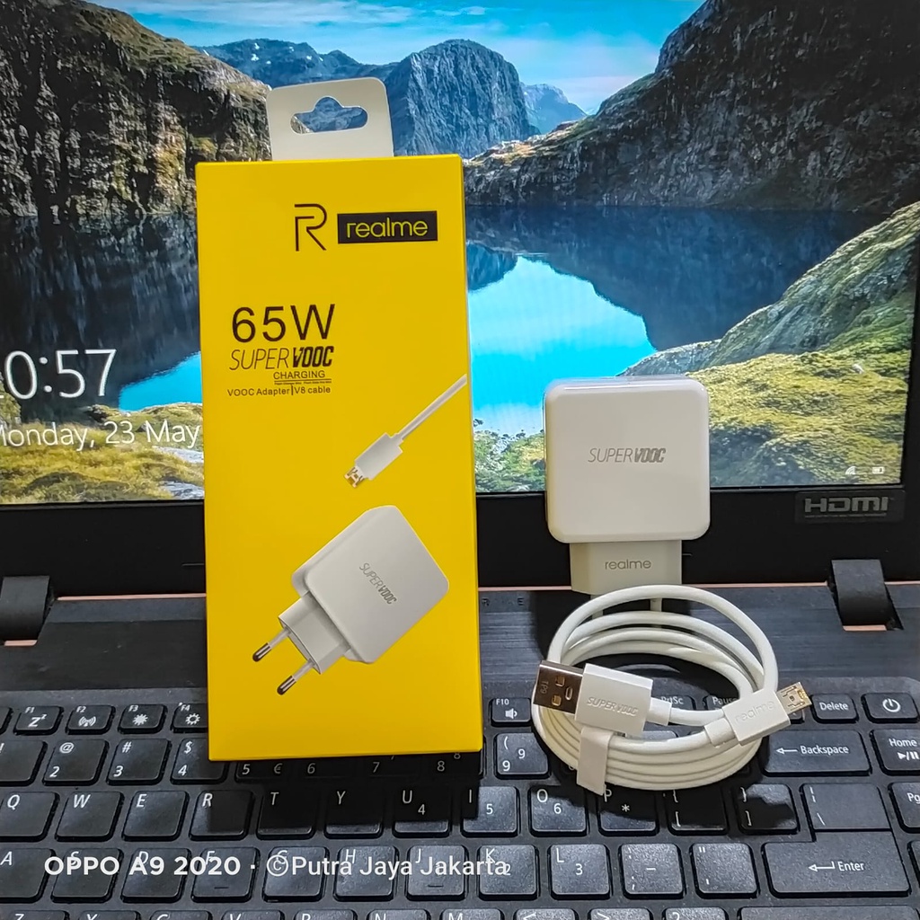 CHARGER REALME 20 WATT ORIGINAL SUPER VOOC