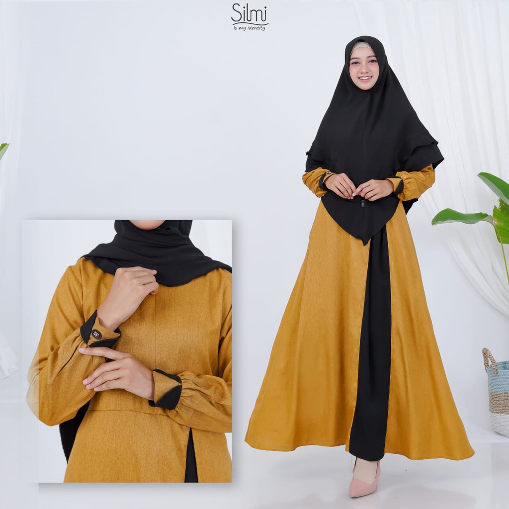 Shanum Dress Gamis Set Khimar Busana Muslim Branded