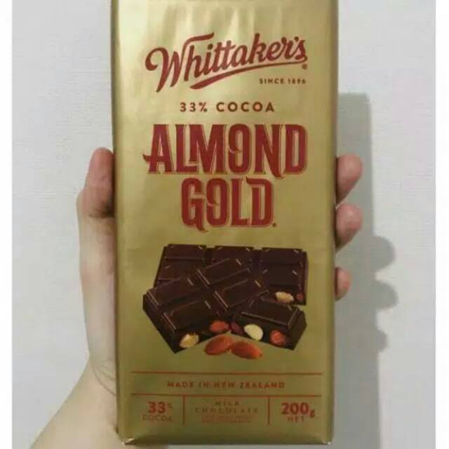 

Whittaker's Almond Gold Chocolate Bar Coklat Import