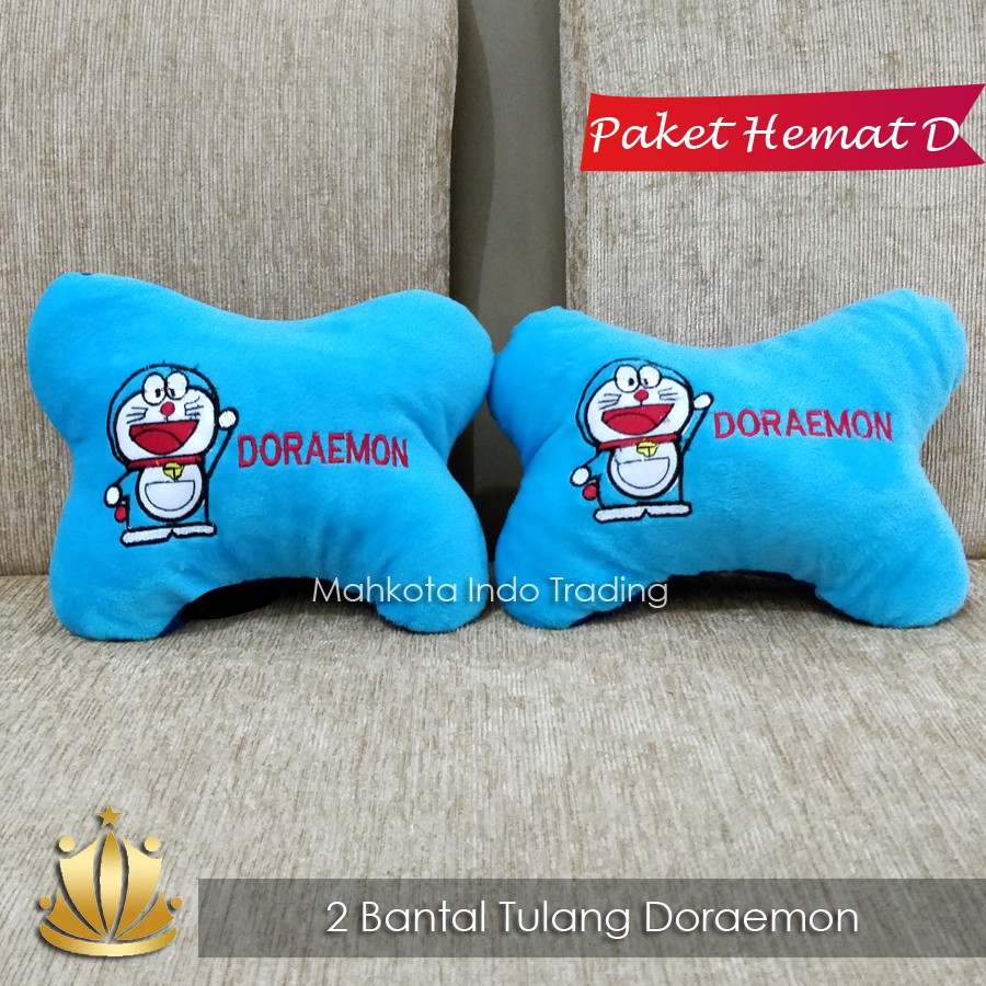 BANTAL MOBIL DORAEMON / TEMPAT SAMPAH DORAEMON / AKSESORIS MOBIL DORAEMON PAKET HEMAT