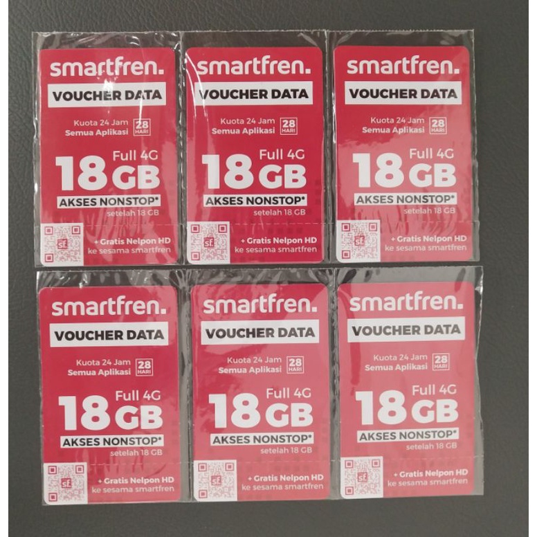 Voucher Kuota Data Smartfren 18GB Nonstop