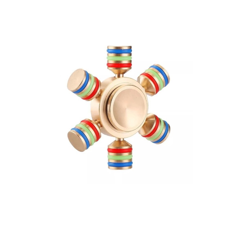Fidget Spinner Led - Fidget Spinner Keramik - Fidget Spinner Fidget Spinner Premium 6 Sides Titanium