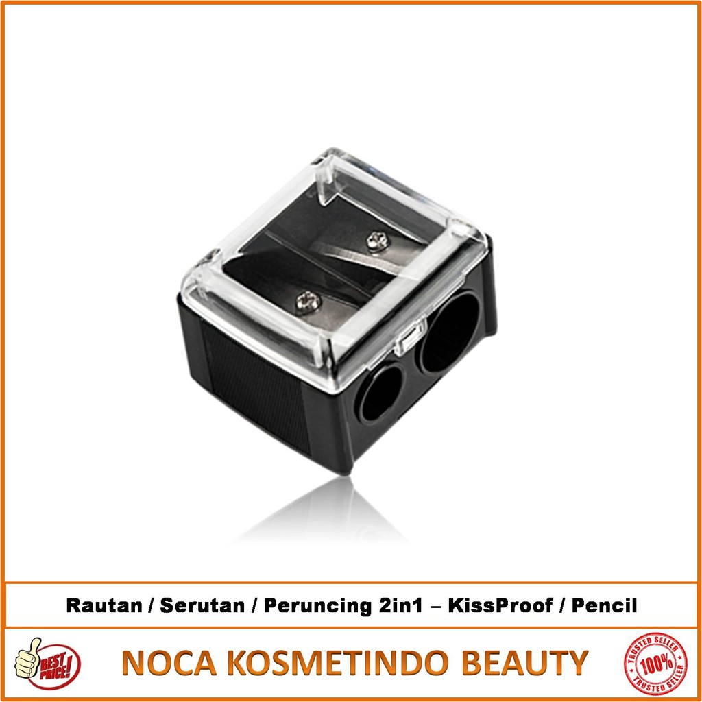 

Serutan / Rautan 2 in 1 Kissproof Kiss proff Peruncing Pensil Runcingan 2in1