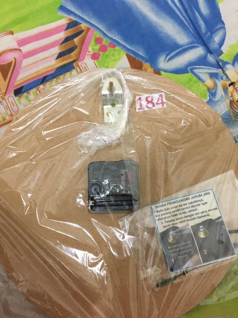 184 Jam Dinding Unik Shabby Bunga Perlengkapan Wall Decor Rumah