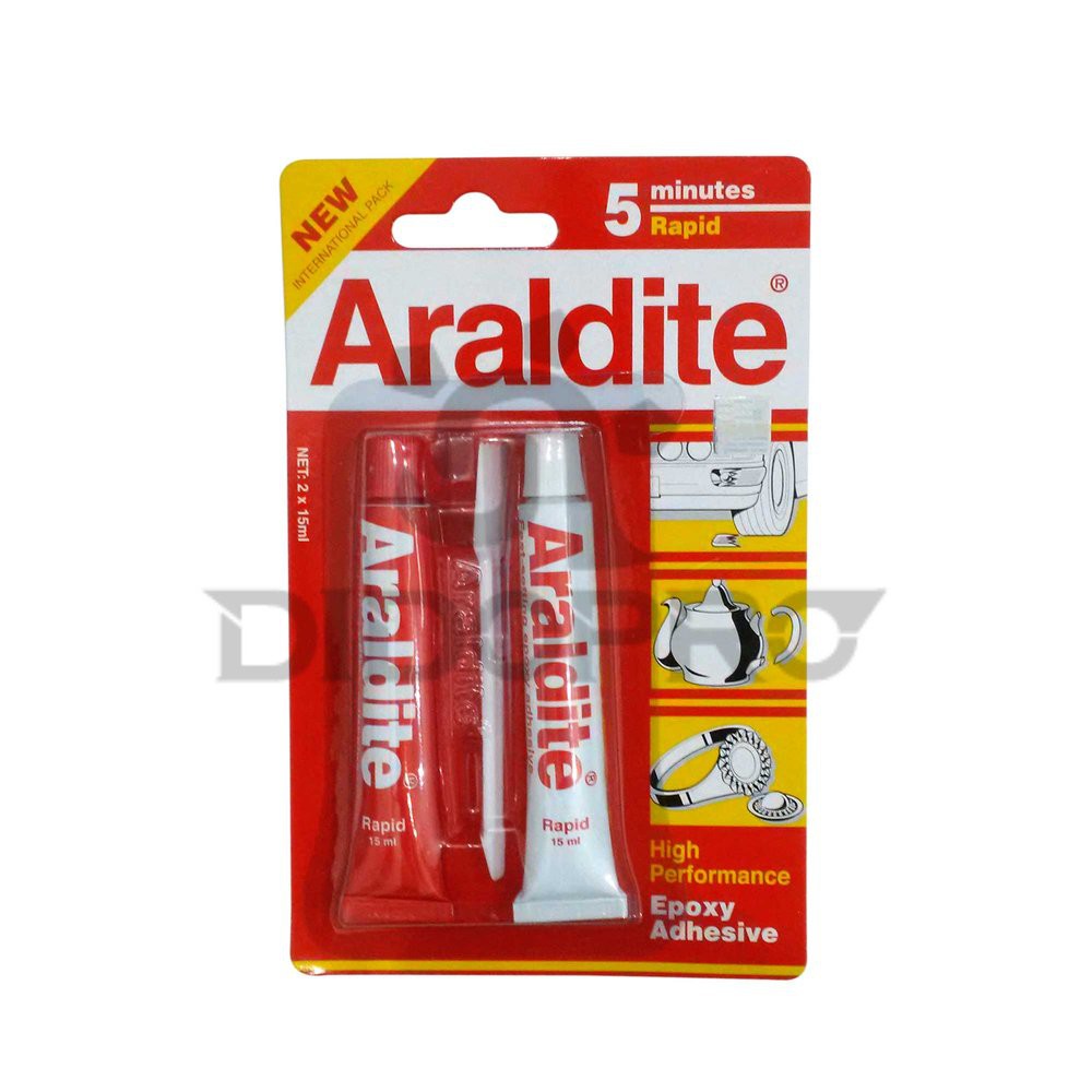 Lem Epoxy / Lem Araldite Merah 5 Menit 2x15ml