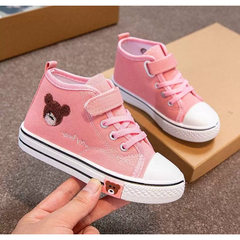 JESSY_SEPATU SNEAKERS HIGHWAITS ANAK LAKI2 DAN PEREMPUAN VELCRO AS176