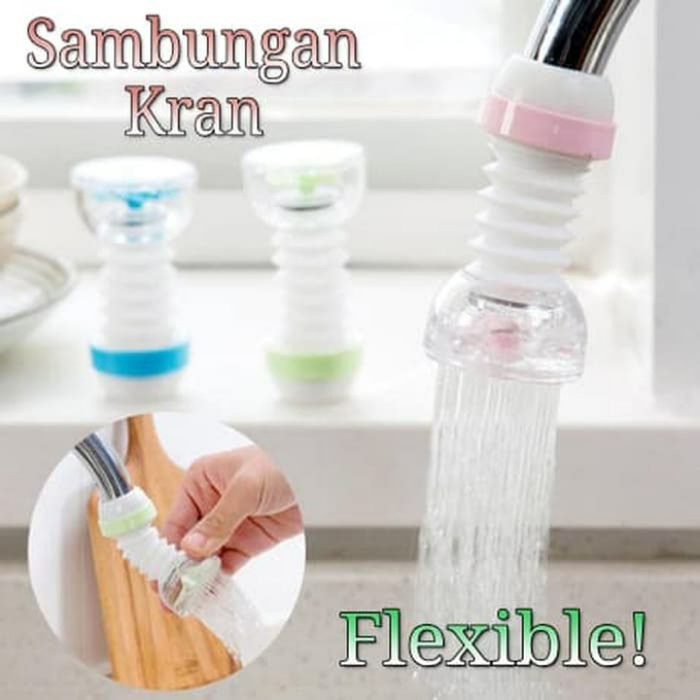 Sambungan Kran Air Shower Fleksibel Flexible Anti Muncrat 360 Derajat