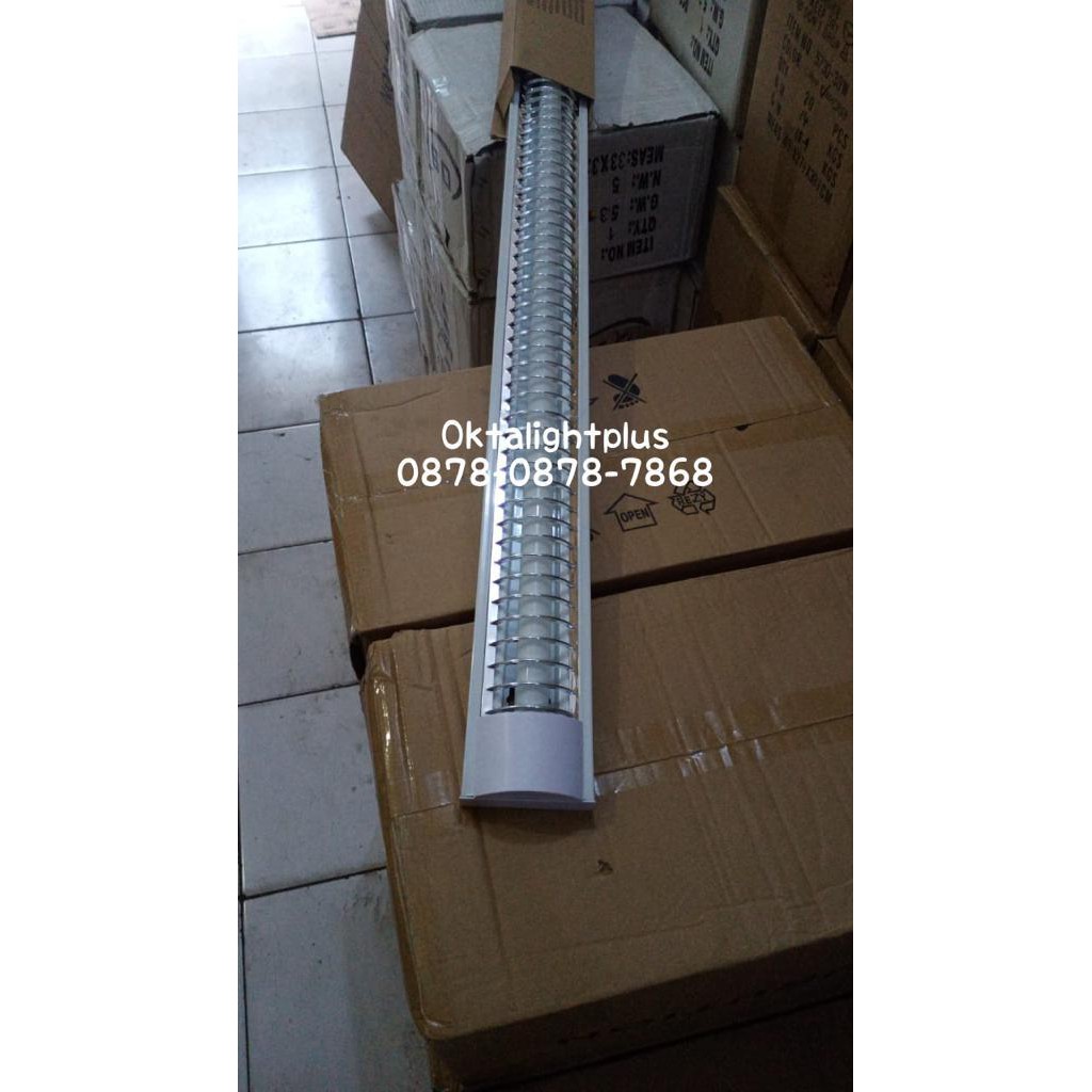 KAP LAMPU RM TL LED GRILL KISI KISI 1X 16 WATT LED OUTBOW