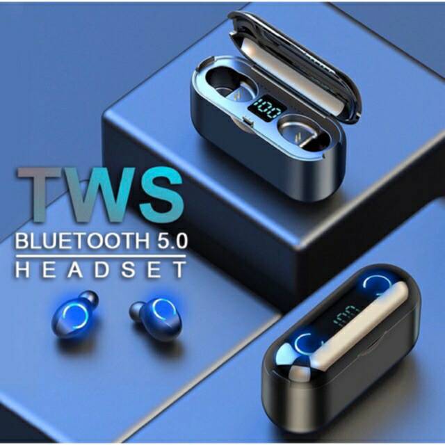 dc88 Bluetooth F9 TWS LED ( F9 - 8 ) Wireless Earphone Earbuds TWS F9 / F9.8 LED Digital Display