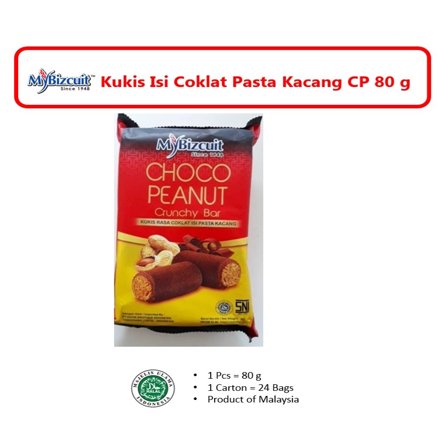 

Kukis Isi Coklat Pasta Kacang CP 80 g