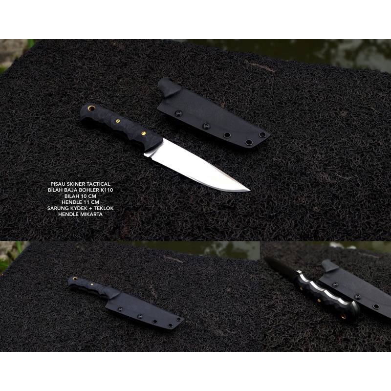 PISAU SKINER TECTICAL FULL TANG BAJA BOHLER K110 ASLI LIMITED EDITION