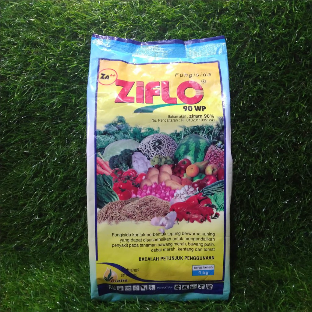 Ziflo 90 Wp 1 Kg/fungisida kontak dan protektif/mengotimalkan pertumbuhan akar tanaman