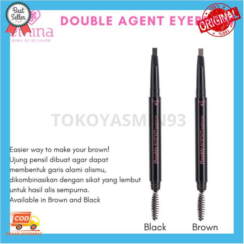 Emina Double Agent Eyebrow 0.25 g Murah