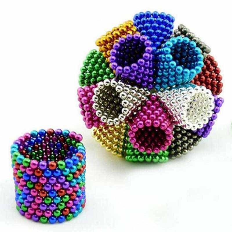 Mainan Bola Magnet ( 50PCS) Buckyballs Neocube Magnetic Balls Toys Warna Warni