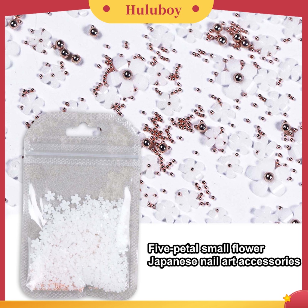 Huluboy Huluboy♡ 1 Pack Bunga Kecil Bahan Resin Untuk Dekorasi Nail Art