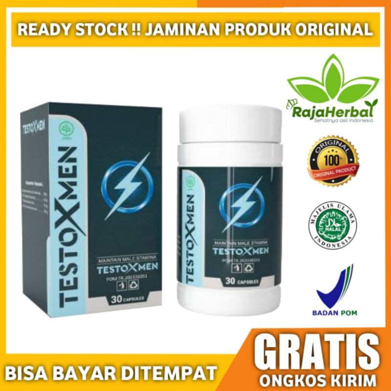 TESTOXMEN Asli Original Obat Herbal Pembesar Alat Vital Pria Permanen