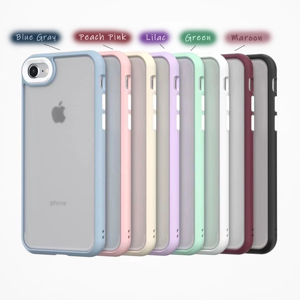 [TPC] Case Pelindung Kamera Bumper Warna Candy Permen IPHONE 7 8 PLUS X XS MAX XR 11 12 13 PRO MAX HP IP014