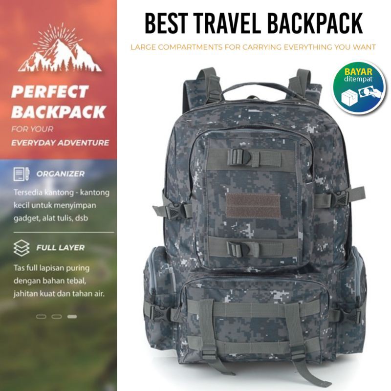 Tas Ransel Pria Semi Carrier Army Backpack Travel Murah Sacma BA 735 Original Tas Punggung Pria
