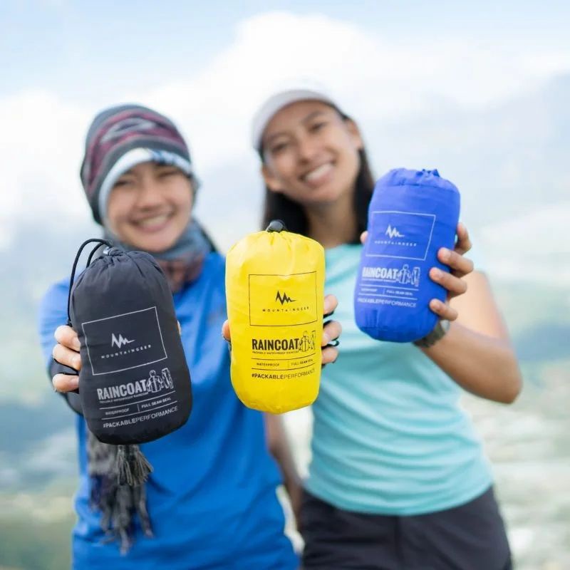 Jas Hujan MOUNTAINGEER RAINFLY Series - 2,5 Layer - Full Seam-seal - Raincoat Packable