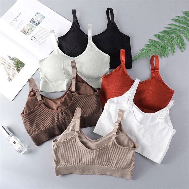 ASK.id - Bra Wanita Model One-Piece Bra Bralette Push Up dengan Bahan Tipis bra16