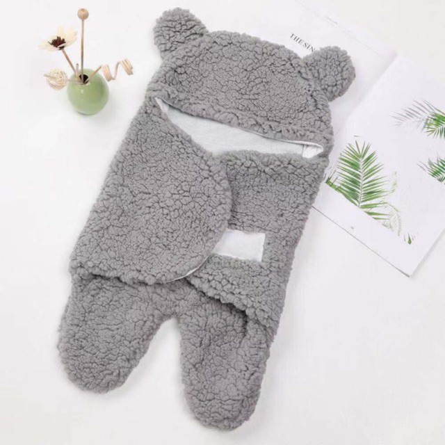 Selimut baby selimut bayi newborn infant baby winter swaddle sleeping emgao baby