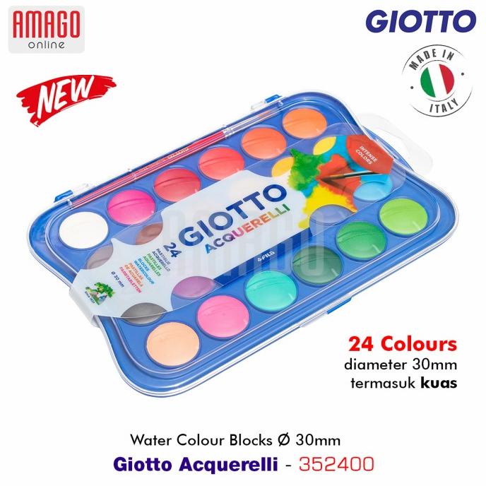 

Giotto Water Colour Blocks Free Brush - 24 Colors - 30 Mm - 352400