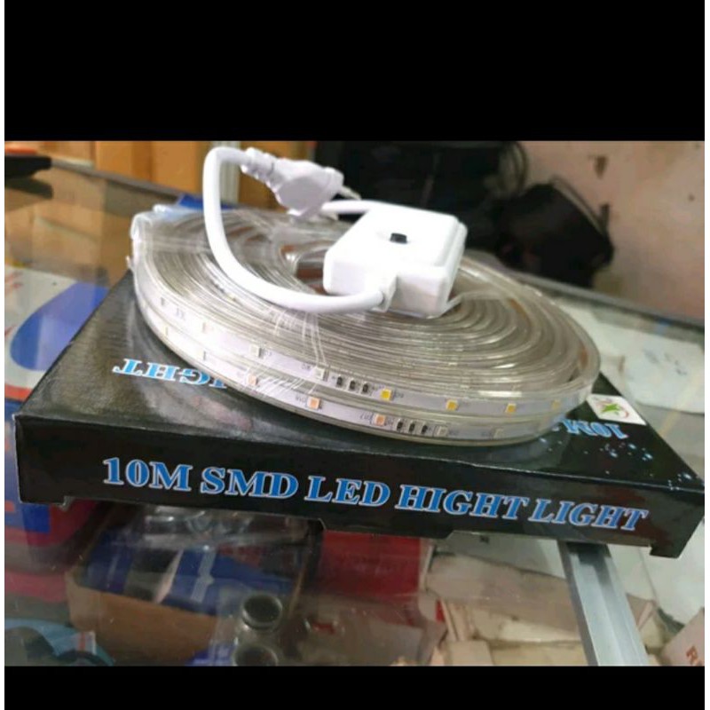 Lampu selang gepeng RGB + controler.Lampu led strips 8M