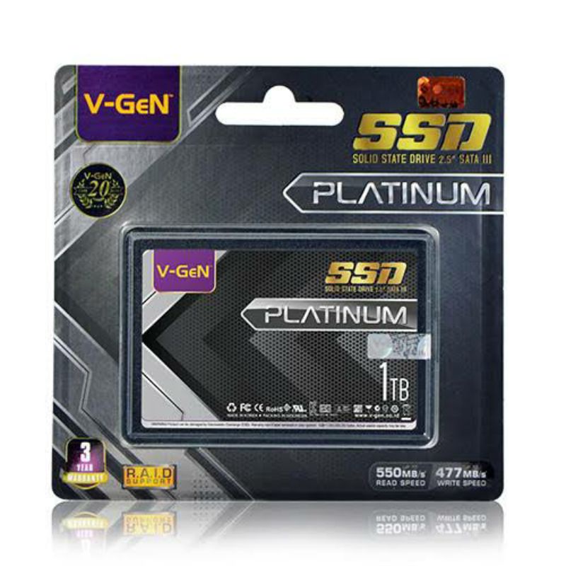 V-Gen SSD Sata3 2.5 inch 1 TB- 512 GB- 256 GB- 128 GB- Garansi Resmi V-gen