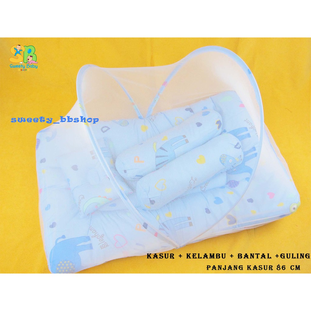  Kasur  Bayi Lipat  Kelambu Kasur  Kelambu Bayi Bantal 