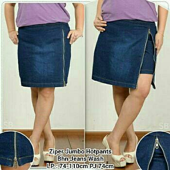 SB Collection Celana Pendek Zyta Hotpants Jumbo Doublering Wanita