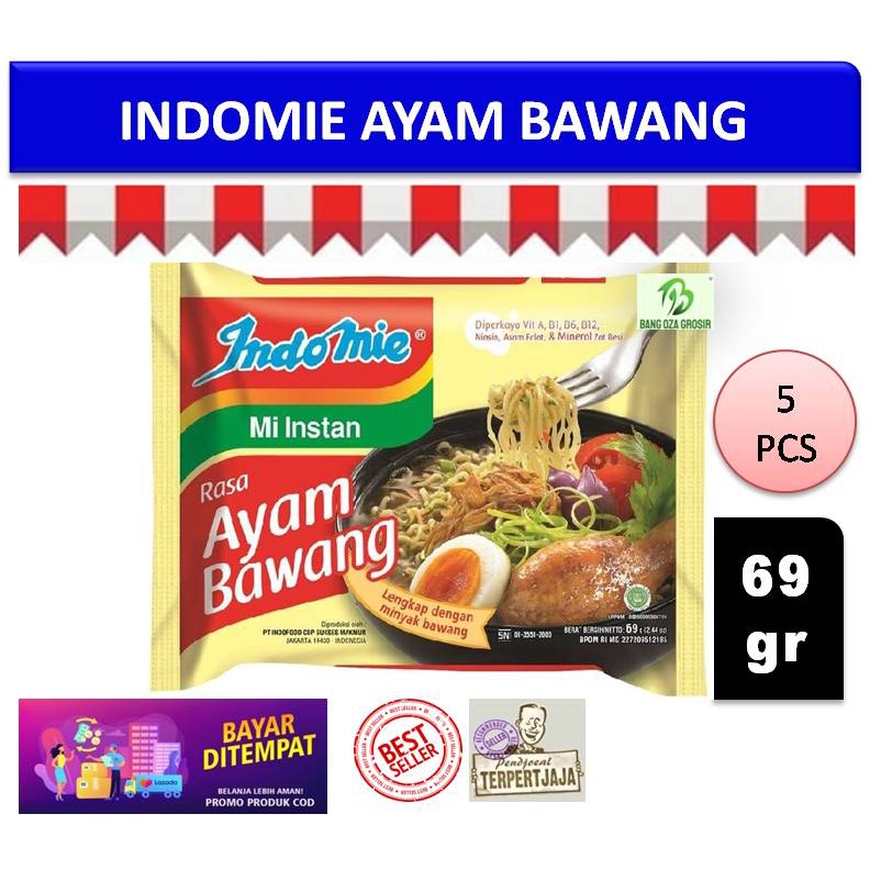 

Indomie AYAM BAWANG KUAH (5PCS) Murah