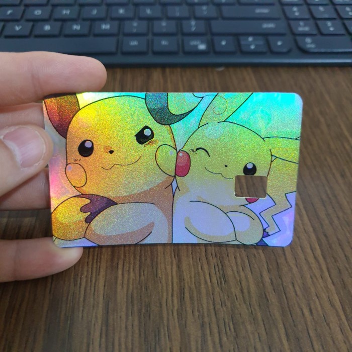 

Sticker Skin ATM Hologram CH0046 - Pokemon - Pikahcu Raichu