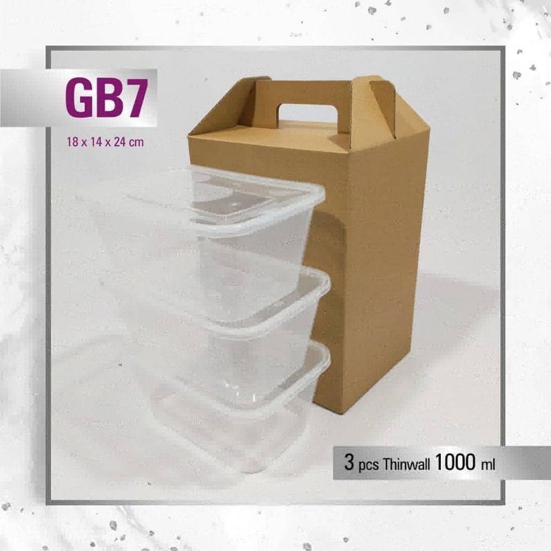 

GABBLE BOX 18x14x24 MUAT 3 PCS THINWALL 1000 ML