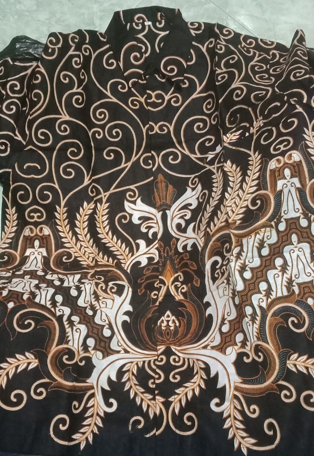 Kemeja Batik Big Size 4l-5l Hem Pria Jumbo Atasan Baju Batik Pria Ukuran Besar Dhl