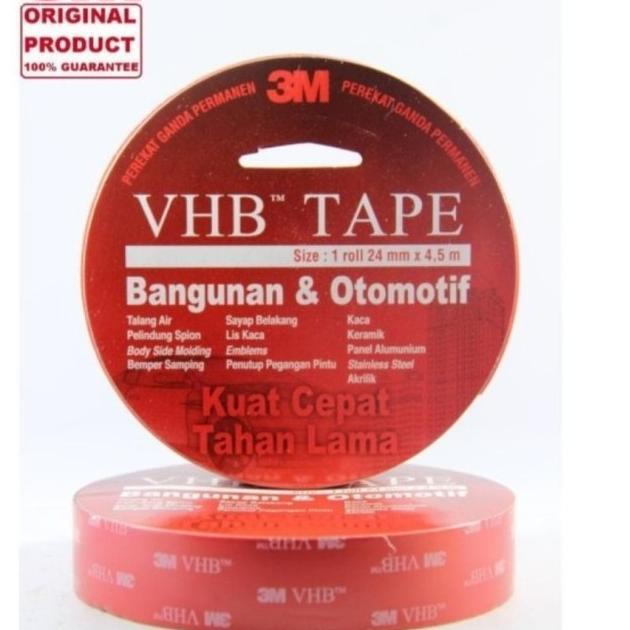 

☆ Double tape 3M VHB merah 24mm x 4,5 meter ♟