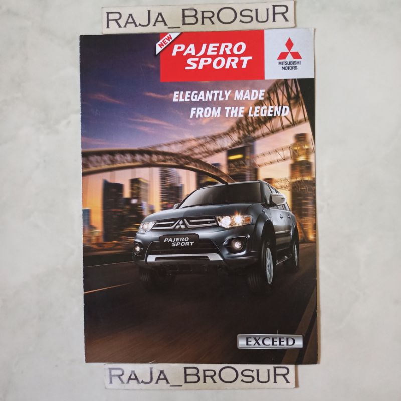 Poster brosur katalog leaflet Mitsubishi Pajero Sport Exceed 2013